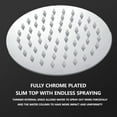 thumbnail image 5 of Stainless Steel Rainfall Shower Head | Supercharged High Pressure | 15cm Diameter | 160 Self-Cleaning Nozzles | Easy Install | Leak-Proof Mirror Finish | Fits 1/2" Standard Pipe, 5 of 9