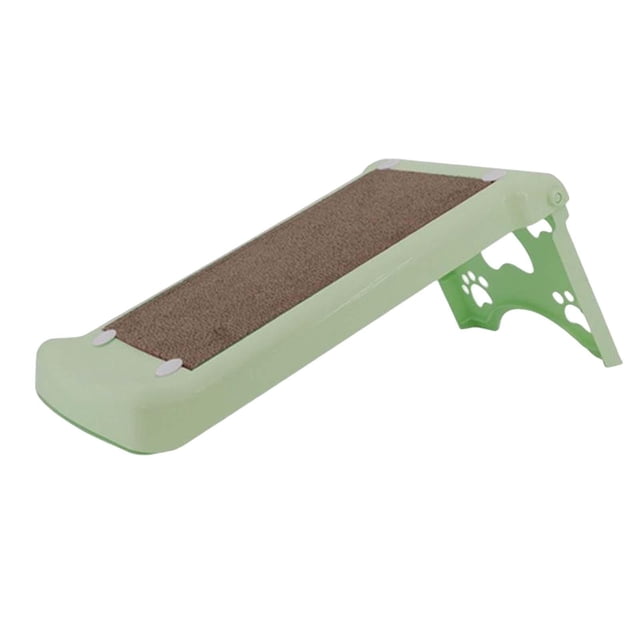 DOLITY Cat Scratcher Cardboard Scratch Climbing Ramp Interactive Toy Scratching Pad for Green