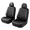 006-Black136, variant on Fit for Toyota FJ Cruiser 2011-2014 Car Seat Protector,5-Seat Full Set Faux Leather Seat Covers,Horizontal Panel Design,Airbag Compatible,Stretch Fit,Non-Slip,Black
