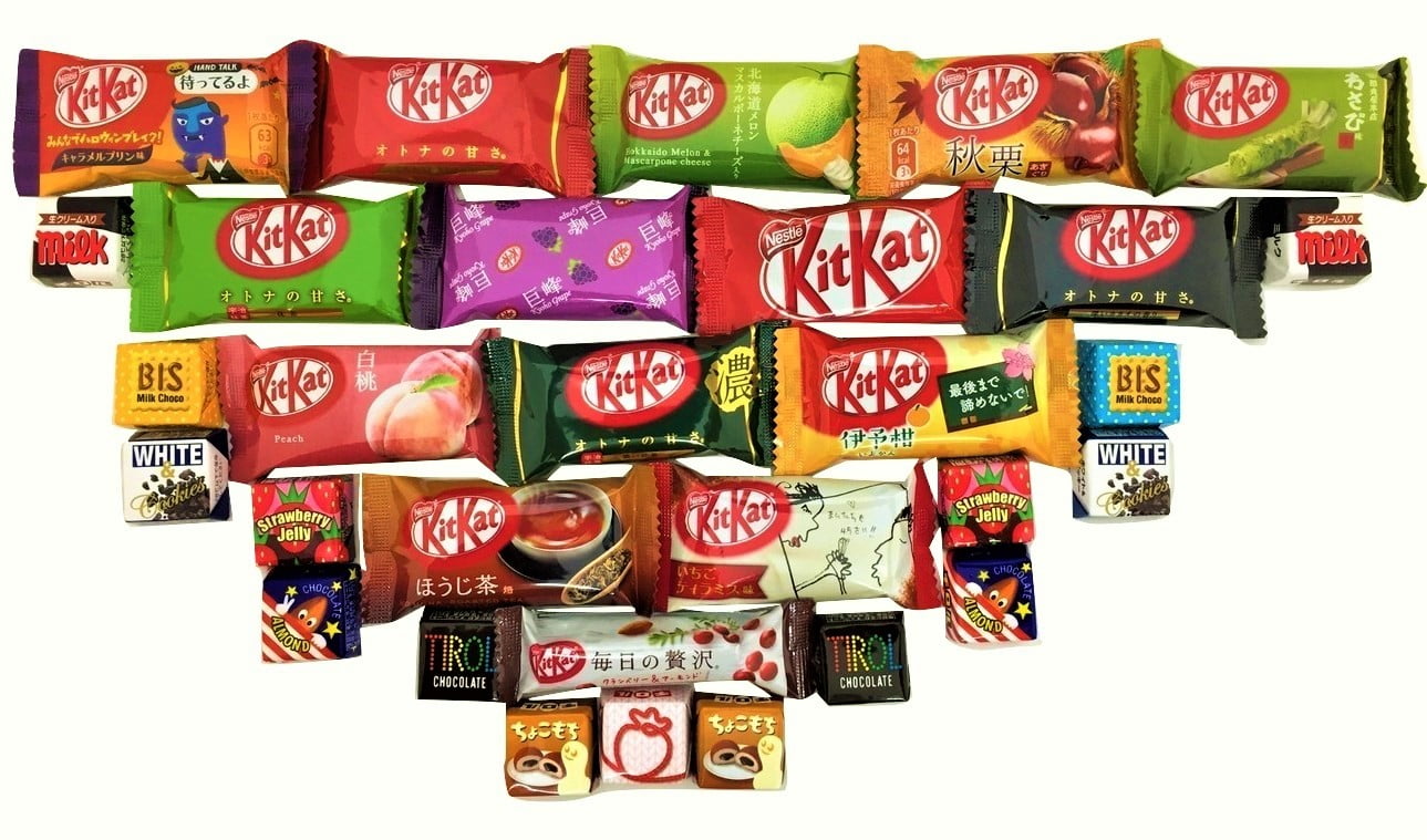 Japanese Kit Kat & Tirol 30 pc Selection Different Flavors -