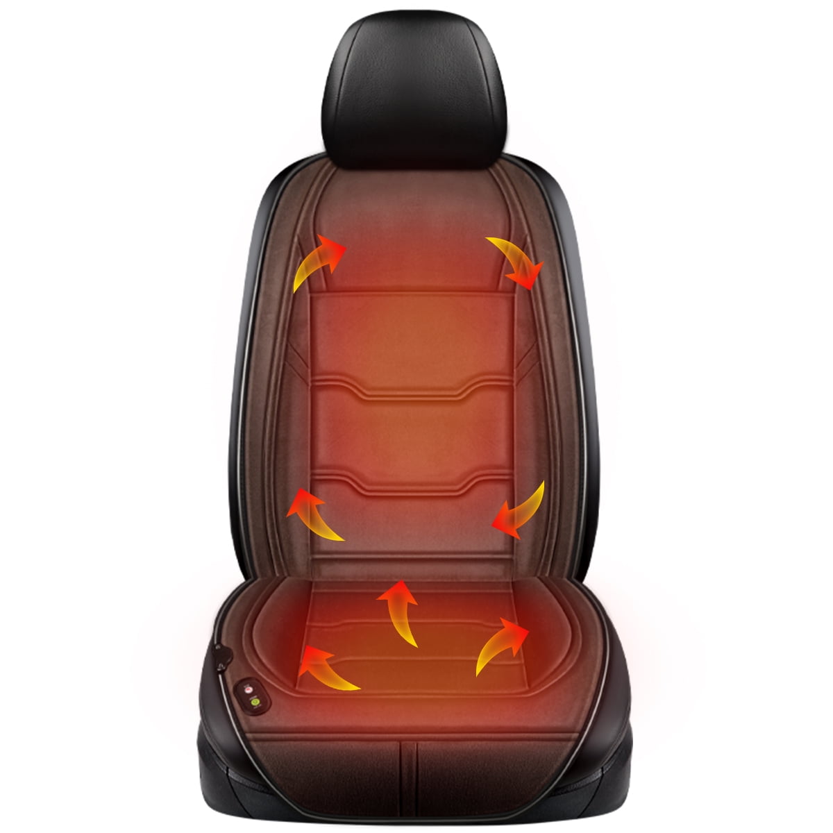 HUHU833 12V Heated Seat Cushion,USB Electric Chair Heating Pad Rechargeable,Office Chair Car Seat Cushion,Keep Warming in Winter TM 