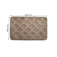 thumbnail image 3 of Thickened Non-slip Bathroom Floor Mat Polyester Plush Carpet 80x50cm 31.5x19.69in Door Mat for Bath(Coffee),Hulucky, 3 of 9