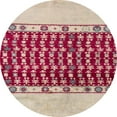thumbnail image 1 of Ahgly Company Indoor Round Abstract Brown Abstract Area Rugs, 6' Round, 1 of 6