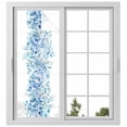 thumbnail image 2 of Blue Eucalyptus Leaves Window Privacy Film, Spring Summer Botanical Floral Static Cling UV Sun Blocking Tint Film Heat Control Windows Films for Bedroom Bathroom, Window Stickers 23.6"x59", 2 of 8