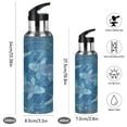 thumbnail image 2 of Water Bottles 20oz Straw Lid Wide Mouth Stainless Steel for School Sport Travel Pisces Of Zodiac, 2 of 9