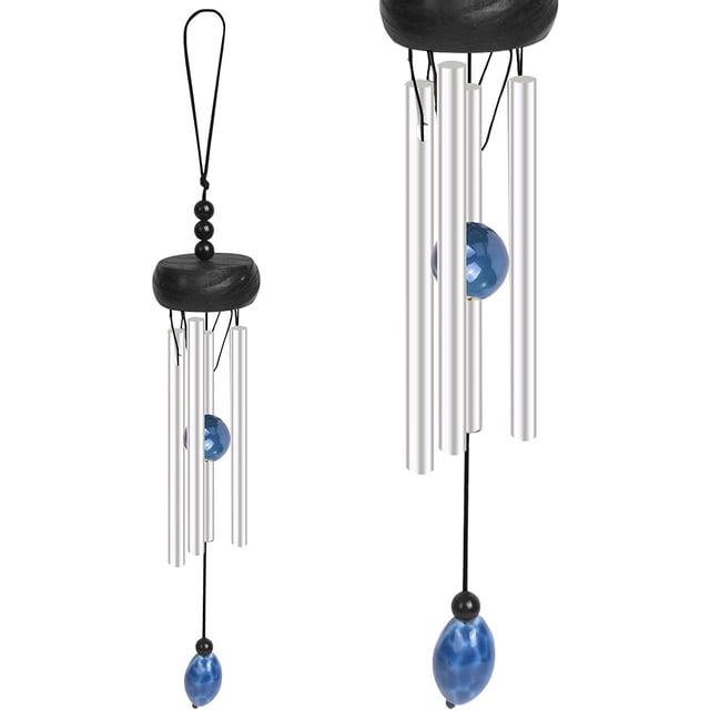 campana de viento en forma de campana, campana de viento, campana de viento de madera maciza de tubo de aluminio para la decoración del hogar del patio Shuxiu Wang 9024719153919
