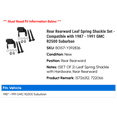 thumbnail image 2 of Rear Rearward Leaf Spring Shackle Set - Compatible with 1987 - 1991 GMC R2500 Suburban 1988 1989 1990, 2 of 2
