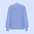 thumbnail image 4 of Iyufng Womens Sweaters Pullover Plus Size Long Sleeve Crew Neck Casual Print Knitted Jumper Tops Sky Blue,5XL, 4 of 6