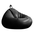 thumbnail image 2 of Sofá tipo puf,Bean Bag Silla Sofá Individual Transpirable Hogar Moderno,Futón Sofá Piso Silla para juegos Silla reclinable Dormitorio,Sofá cama Tatami Oficina cómoda portátil,Sofá Negro, 2 of 8