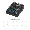 thumbnail image 4 of J.I.Y Professional 4-Channel Mixing Console Mini USB Mixer with Sound Card Effects Console Computer Tuning Soundcard Mixer with BT Connection Reverb Gain High and Low Tone Adjustment for Hom, 4 of 7