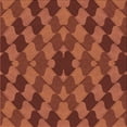 thumbnail image 1 of Ahgly Company Indoor Square Patterned Bright Orange Area Rugs, 7' Square, 1 of 6