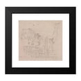 thumbnail image 2 of Paul Sandby 22x20 Black Modern Framed Museum Art Print Titled - Studies of a Carter Pumping Water for His Horses, 2 of 5