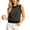 #0096-Black, variant on Women's Striped Tank Top Round Neck Vertical Striped Sleeveless Knit Slim Fit Casual Daily Holiday Boho Summer Tops