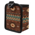 thumbnail image 2 of Renewold Lightweight Car Air Vent Storage Bag Organizer Pocket with Hook Gemoetric Aztec Ethnic Hanging Cell Phone Coin Face Mask Holder for Car SUV Truck, Brown, 2 of 6