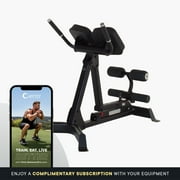 Inspire Fitness Heavy-Duty 45/90 Hyperextension Workout Bench with Fully Adjustable Hip and Leg Pads, Black