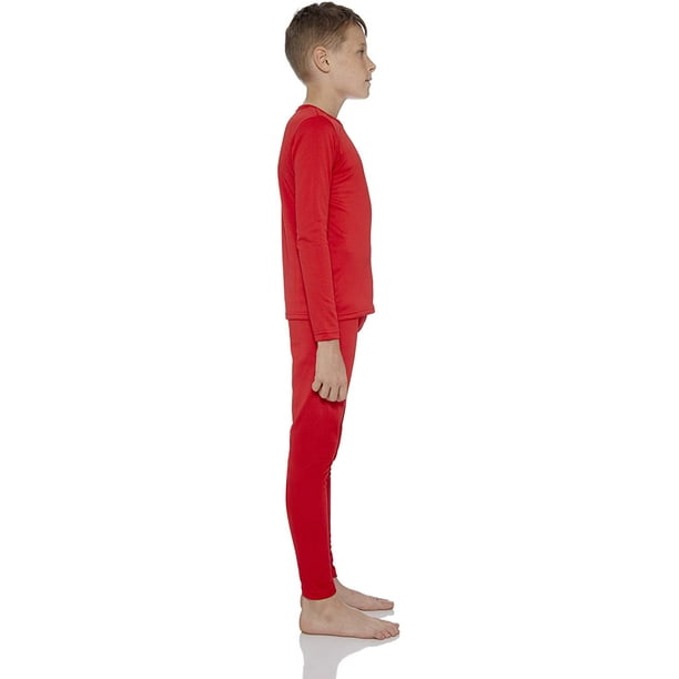 Kids red long johns cheap