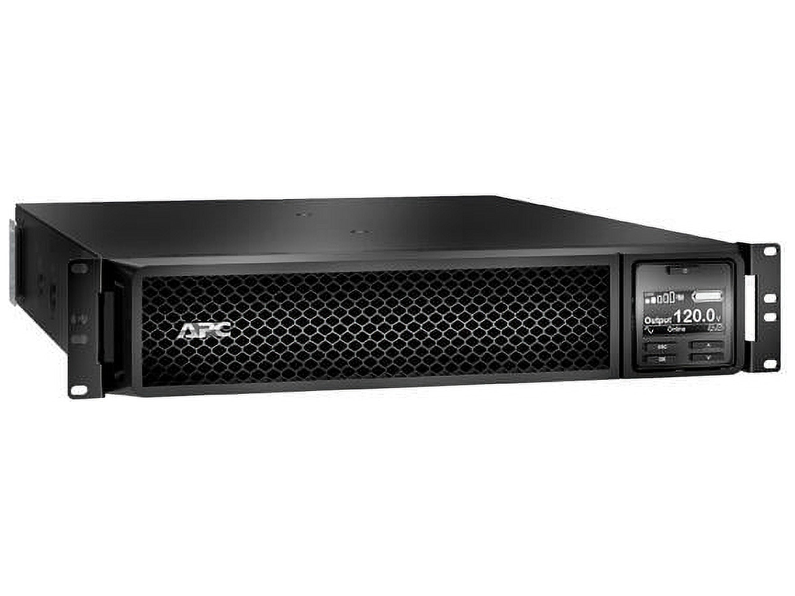 APC by Schneider Electric Smart-UPS SRT 1500VA RM 120V Network Card - 1500 VA/1350 W - 120 V AC - 5 Minute Stand-by Time - 2U Rack-mountable - 6 x NEMA 5-15R