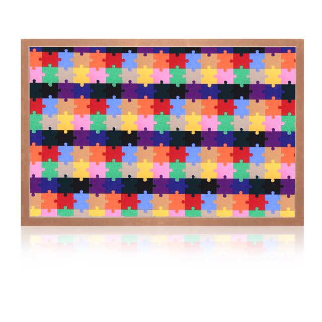 Tablero de rompecabezas en blanco, plegable, antideslizante, marco plegable portátil de 60x40 cm