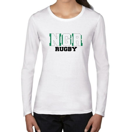 - Nigeria Rugby - Olympic Games - Rio - Flag Women's Long Sleeve T-Shirt