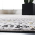 thumbnail image 4 of SAFAVIEH Amelia Jimmy Dot-Print Runner Rug, Charcoal/Gold, 2' x 8', 4 of 11