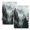 Gray, Black, White, variant on Black Forest Kitchen Towels Set of 2, Nature Foggy Mountain Pine Tree Absorbent Dish Towels for Kitchen, Microfiber Hand Towel, Quick Drying Tea Towel for Cleaning Decorative Dishcloths