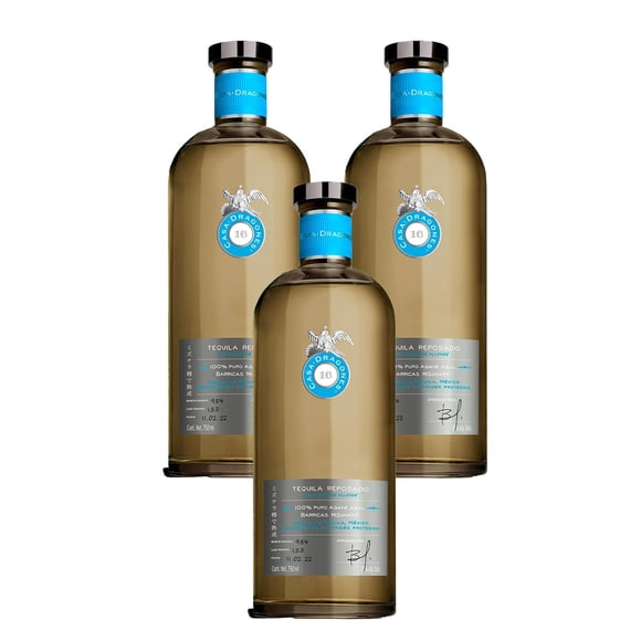 Paquete de 3 Tequila Casa Dragones Mizunara 750 ml