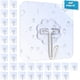 thumbnail image 1 of 32pace ganchos, gancho para toallas autoadhesivo, máximo 8 kg, gancho adhesivo transparente no perforado, gancho para baño y cocina oso de fresa Electrónica, 1 of 5