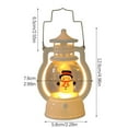 thumbnail image 3 of Luoshdecor Flameless Village Candles Oil Lamps,2Pcs Battery Operated LED Candle Lantern,Farmhouse Decorations for Home Party, Winter Holiday Gifts 5 in, 3 of 5