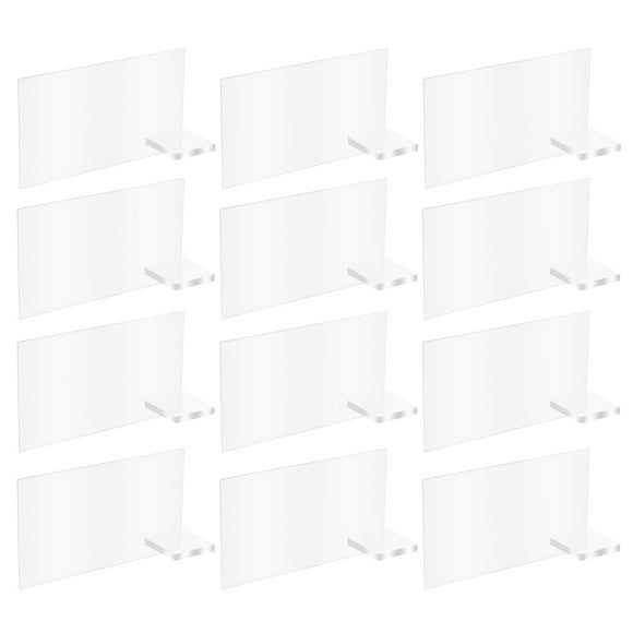 KAKOWELY Acrylic Sign Blank for Decoration Durable Clear Transparent Perfect for DIY 4.72x3.15 Inches,3.54"X1.97"(LxW)