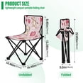thumbnail image 3 of BZSMCE Camping Chairs Modern Love Parade Pattern Folding chair, 3 of 8