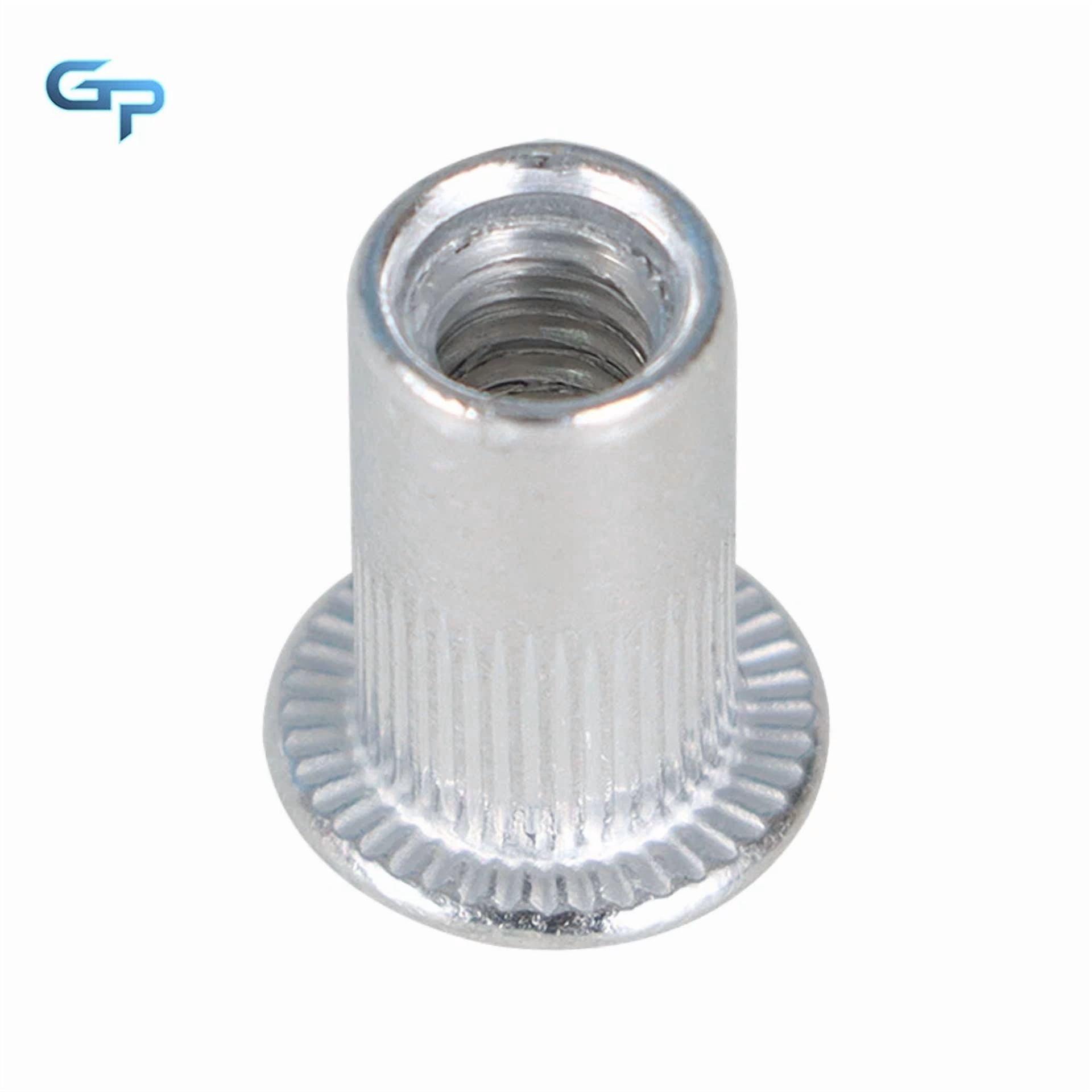 CIRCLE- New 10 - 24 Silver Aluminum Rivet Nut Rivnut Insert Nutsert Sae 100 Pcs