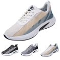 thumbnail image 2 of NOKIO Men's Fashion Sneakers Lightweight Breathable Knit Walking Shoes with Soft Insole and Durab𝗅e Sole, Versatile 𝖫a𝖼e Up Casual Running Shoes for Gym Training Workout, Daily Sport Wear, 2 of 7