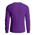 thumbnail image 7 of GrmtClth Crewneck Sweaters for Men Big & Tall Knit Sweaters Casual Basic Soft Comfy Long Sleeve Pullover Tops Purple L, 7 of 7