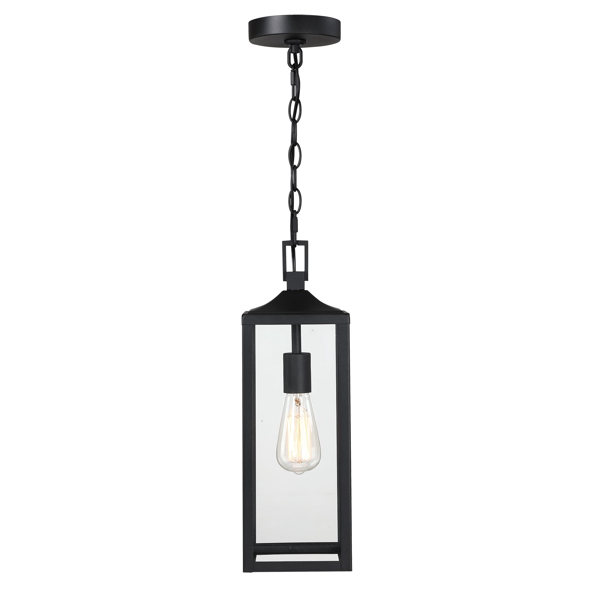 18 in Front Porch Outdoor Pendant Light Fixture for Patio,Outdoor Hanging Light,Exterior Pendant Lights for Porch, 1 E26 Bulb Base, Bulb not Included