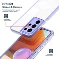 thumbnail image 4 of SaniMore for Samsung Galaxy S22 Ultra Case Slim Transparent [Not Yellowing Technology], Rugged PC & TPU Bumpers Built-in Detachable Lens Protector Shockproof Protective Cover, Purple, 4 of 7