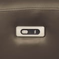 thumbnail image 5 of Furniture of America Sintle Light Brown Faux Leather Power Recliner with USB Ports, 5 of 6
