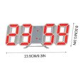 thumbnail image 2 of Reloj digital zanvin, reloj digital LED 3D, decoración de pared, modo nocturno brillante, reloj de mesa electrónico ajustable, reloj de pared, decoración para sala de estar, reloj LED, regalos para, 2 of 5