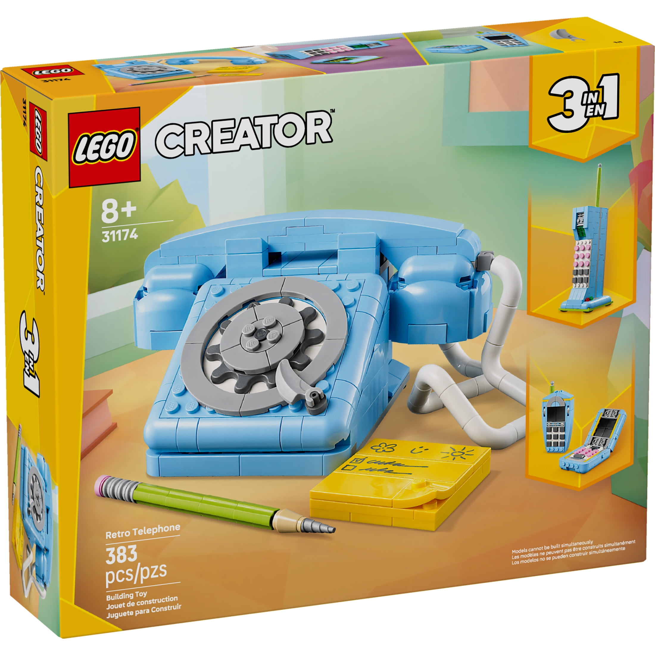 LEGO Creator in Retro Telephone Kids Toy Home Decor for