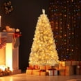 thumbnail image 2 of Costway 5 FT Christmas Tree Artificial Xmas Tree with 385 Branch Tips 170 LED Lights, 2 of 10