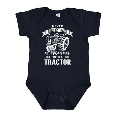 

Inktastic Tractor Woman Gift Baby Girl Bodysuit