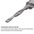 thumbnail image 3 of Unique Bargains M3 x 0.5 Uncoated High Speed Steel Combination Drill Tap Bit 2.64' Length, 3 of 6
