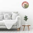 thumbnail image 5 of Pratyus Rainbow Palm Leaves Silent Wall Clock 10 Inches, Decorative Round Analog Wall Clock for Living Room, Bedroom, Kitchen, Office, Cafe - Wood Frame, Silent, Battery Operated 10x10in, 5 of 8