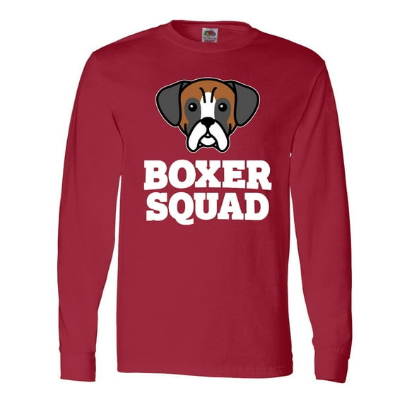 Inktastic Dog Boxer Squad Long Sleeve T-Shirt