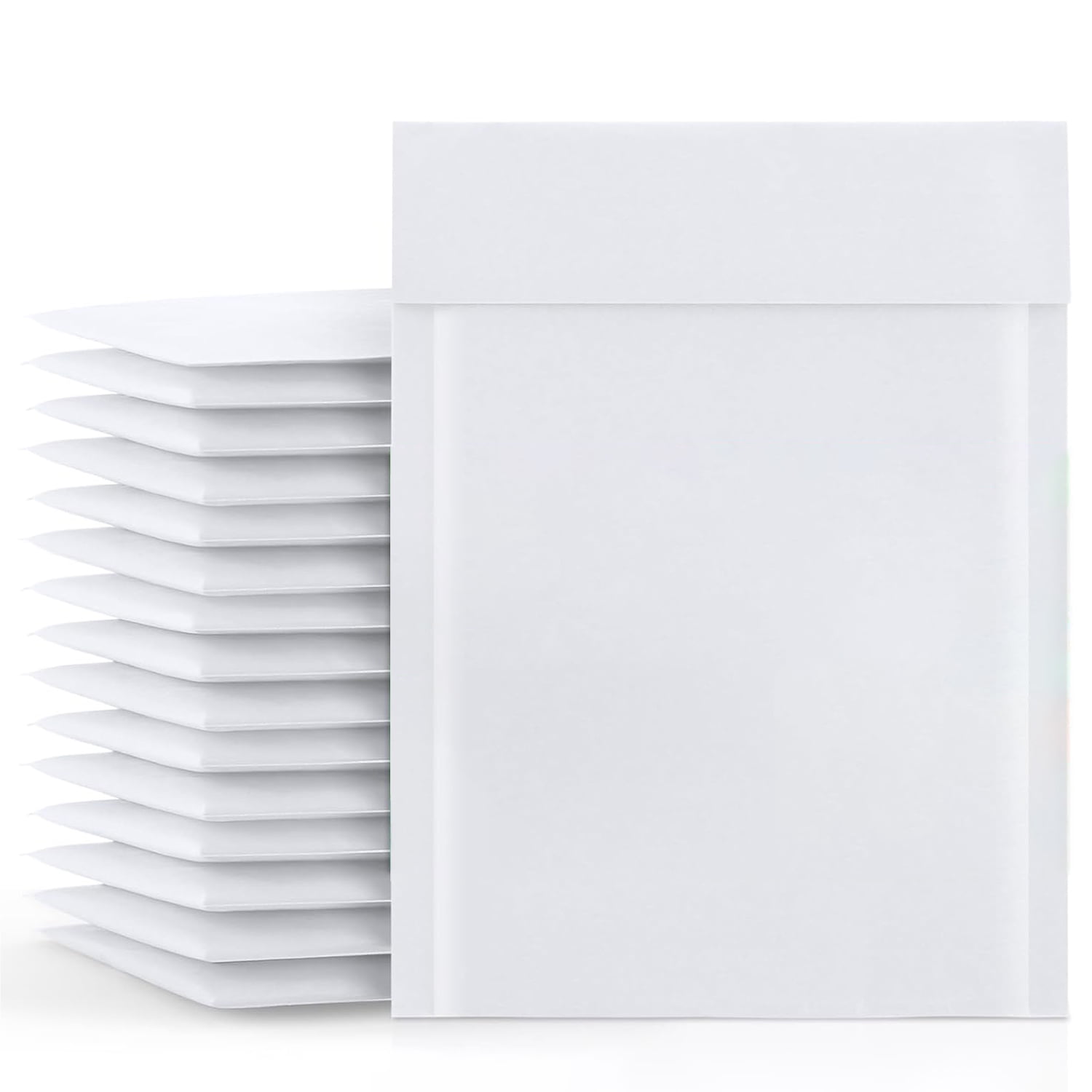 MMBM #6 White Kraft Bubble Mailers 12.5" x 19" Water-Resistant Bubble Envelopes for in Transist Security 100 Pieces