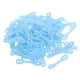 thumbnail image 2 of Colgador de ropa antideslizante con hebilla fija, gancho de tira de silicona para tendedero, ganchos conectores para ahorrar espacio en el armario, 100 Uds., 2 of 5