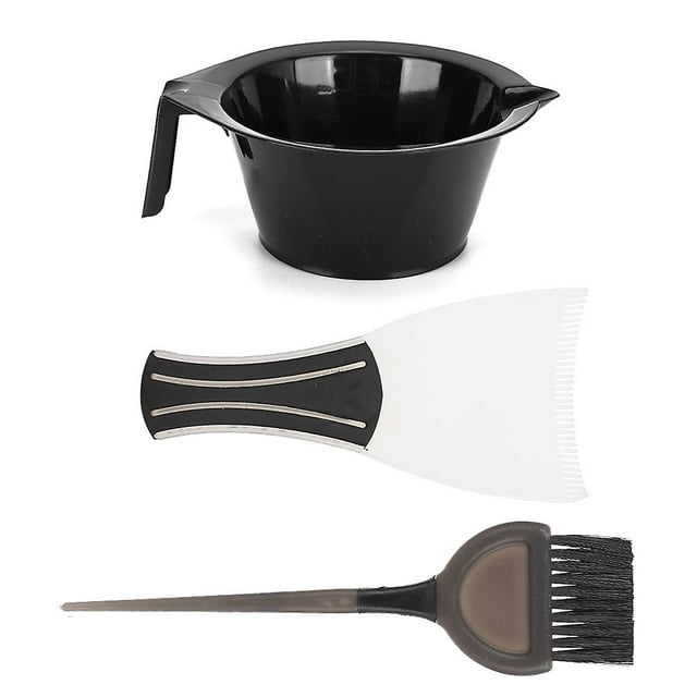 Set of 3 hair dye boards, coloring cream, coloring bowl, brush, hairdressing tool