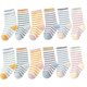thumbnail image 1 of 6 pares de calcetines tobilleros de algodón para niños pequeños y niños pequeños, calcetines neutros suaves, cálidos y cómodos para bebés, 1 of 5