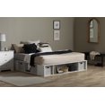 thumbnail image 3 of South Shore Flexible King Storage Platform Bed with Baskets, in Pure White, 3 of 13
