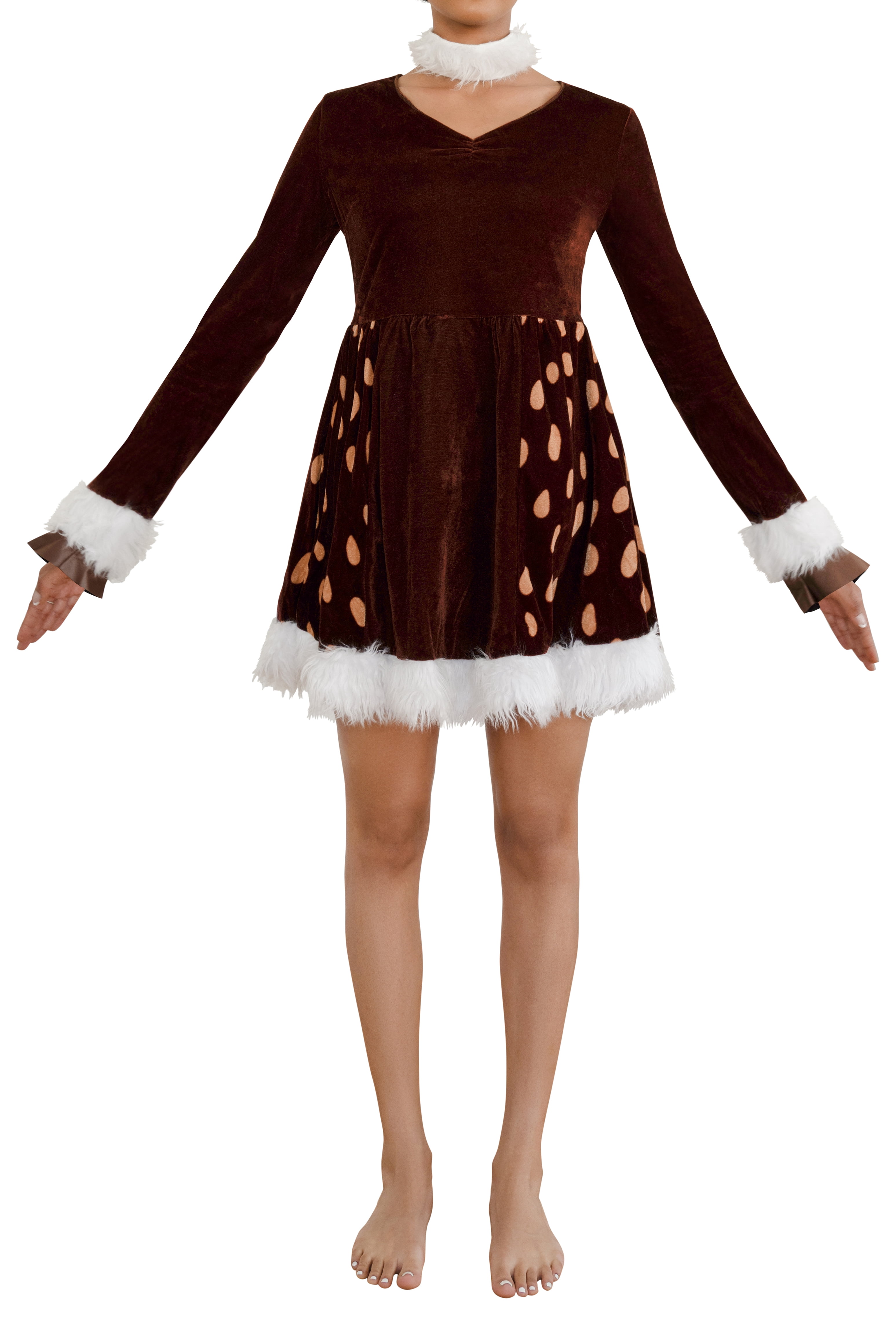 Deer Me! Halloween Costume for Adults, Women's Size L (12/14), by Way to Celebrate