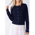 thumbnail image 3 of PRETTYGARDEN Women Lightweight Button Up Cardigan Sweaters | Soft Stretchy, Cozy Cable Knit, Long Sleeve Crew Neck, Trendy Cardigans, Cute Casual Outfits, Early Fall Fashion Clothing, 3 of 9